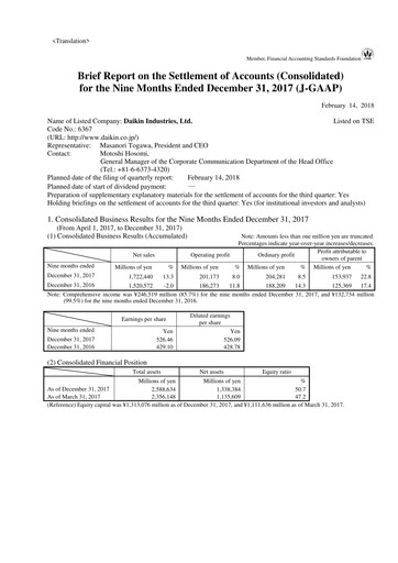 Thumbnail Daikin Quarterly Report 2017-q3