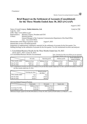 Thumbnail Daikin Quarterly Report 2023-q1