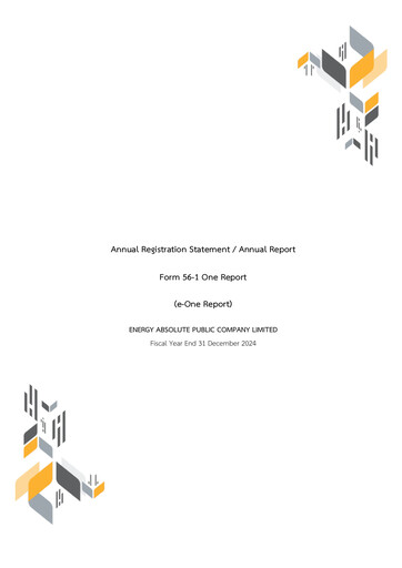Thumbnail Energy Absolute Annual Report 2024