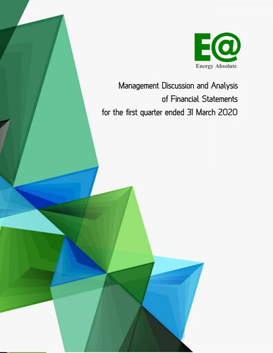 Thumbnail Energy Absolute Quarterly Report 2020-q1