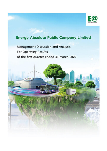 Thumbnail Energy Absolute Quarterly Report 2024-q1