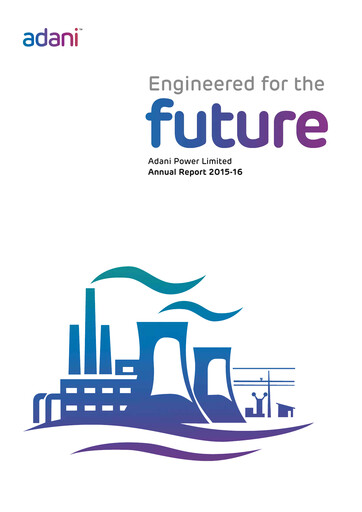 Thumbnail Adani Power Annual Report 2015-2016