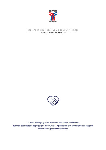 Thumbnail BTS Group Annual Report 2019-2020