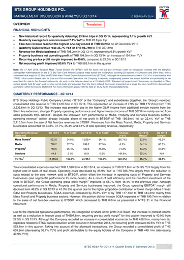 Thumbnail BTS Group Quarterly Report 2013-q3