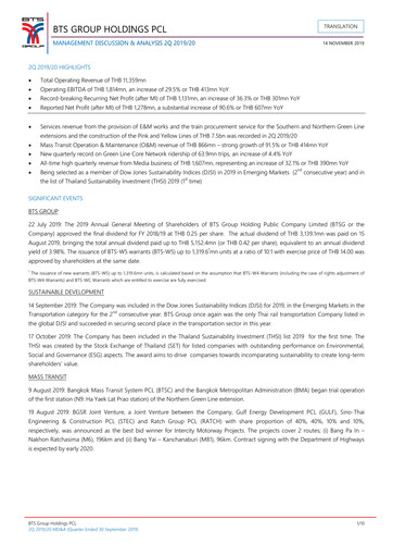 Thumbnail BTS Group Quarterly Report 2019-q2