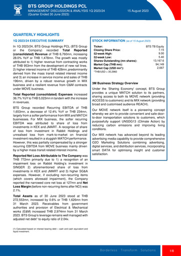 Thumbnail BTS Group Quarterly Report 2023-q1