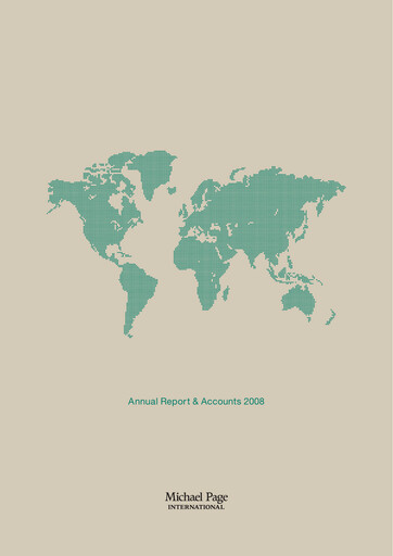 Thumbnail PageGroup Annual Report 2008
