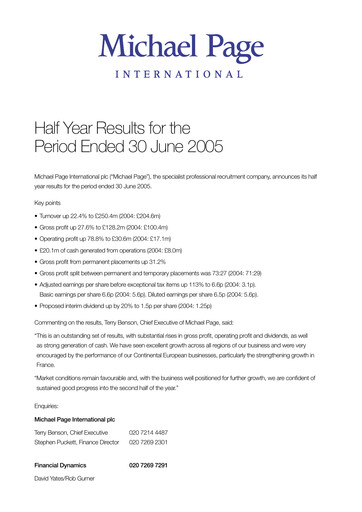 Thumbnail PageGroup Half-year Report 2005-h1
