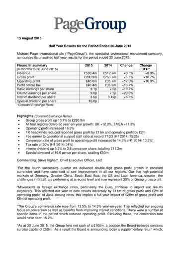 Thumbnail PageGroup Half-year Report 2015-h1