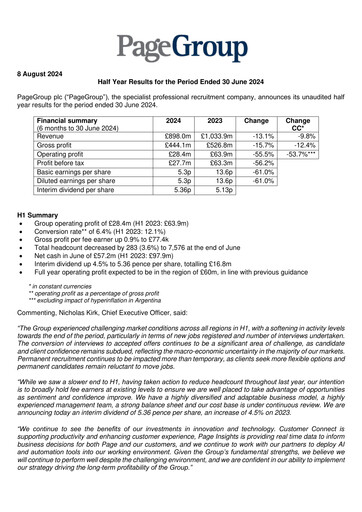 Thumbnail PageGroup Half-year Report 2024-h1