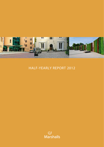 Thumbnail Marshalls plc Half-year Report 2012-h1