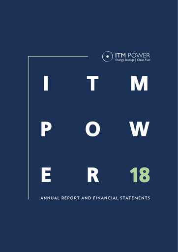 Thumbnail ITM Power Annual Report 2018