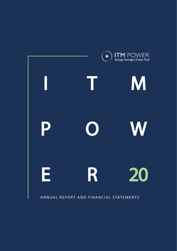 Thumbnail ITM Power Annual Report 2020