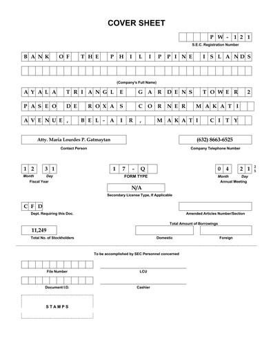 Thumbnail Bank of the Philippine Islands Quarterly Report 2025-q2