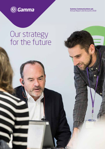 Thumbnail Gamma Communications Annual Report 2018