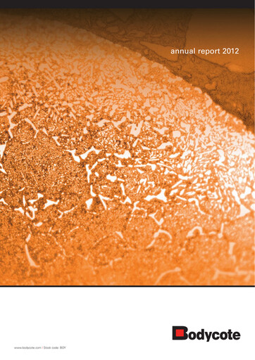 Thumbnail Bodycote Annual Report 2012