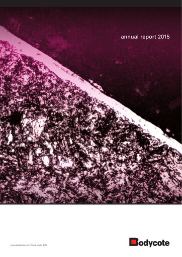 Thumbnail Bodycote Annual Report 2015