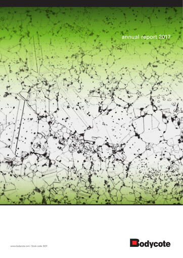 Thumbnail Bodycote Annual Report 2017