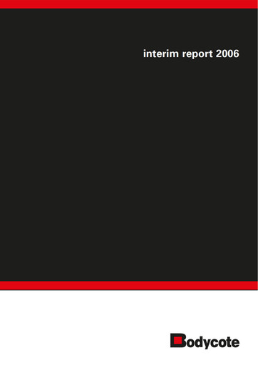 Miniature Bodycote Rapport semestriel 2006-h1