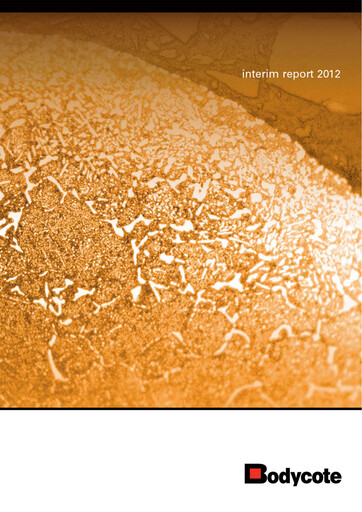 Miniature Bodycote Rapport semestriel 2012-h1