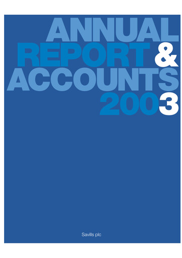 Thumbnail Savills Annual Report 2003