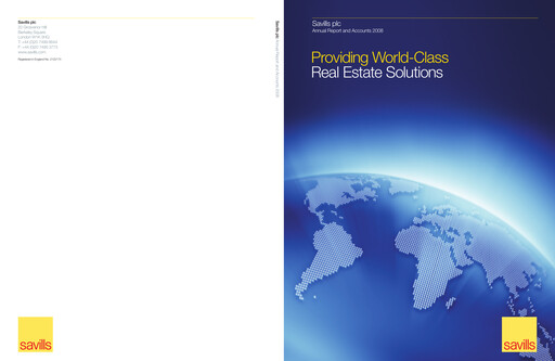 Thumbnail Savills Annual Report 2008