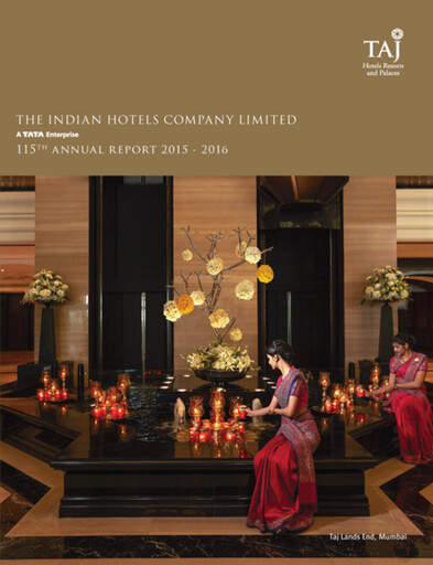 Thumbnail Indian Hotels Company Annual Report 2015-2016