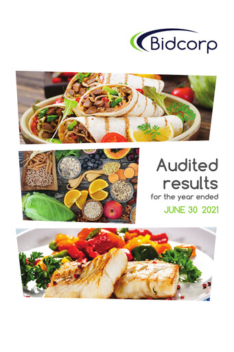 Thumbnail Bid Corp Financial Report 2021