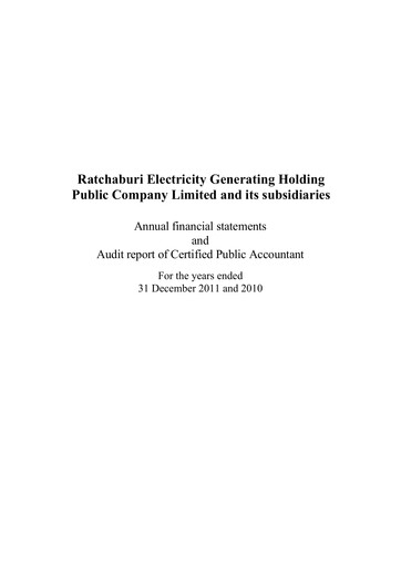 Thumbnail Ratch Group Financial Statement 2011