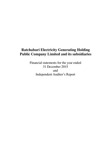 Thumbnail Ratch Group Financial Statement 2015