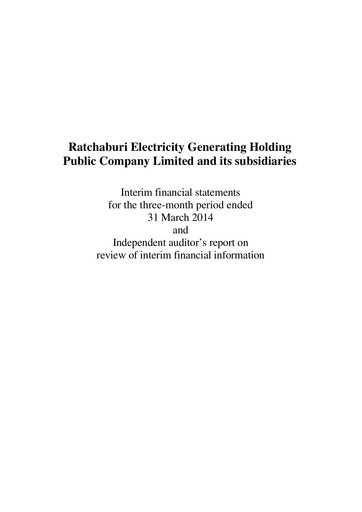 Miniature Ratch Group Rapport trimestriel 2014-q1