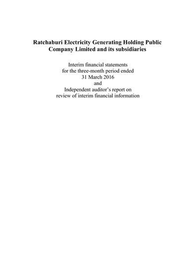 Miniature Ratch Group Rapport trimestriel 2016-q1