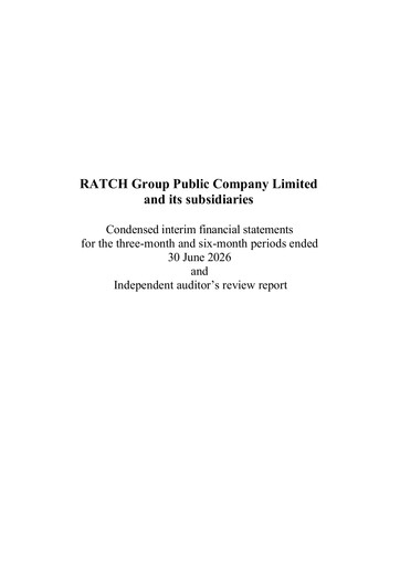 Thumbnail Ratch Group Quarterly Report 2026-q2