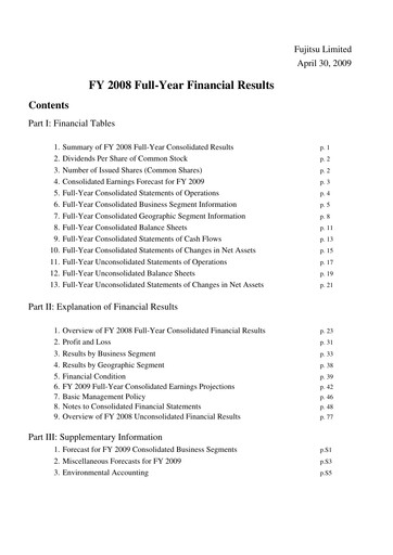 Thumbnail Fujitsu Financial Report 2008
