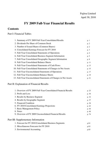 Thumbnail Fujitsu Financial Report 2009