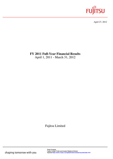 Thumbnail Fujitsu Financial Report 2011