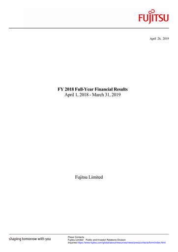 Thumbnail Fujitsu Financial Report 2018