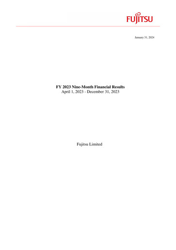 Thumbnail Fujitsu Financial Statement 2023-9m