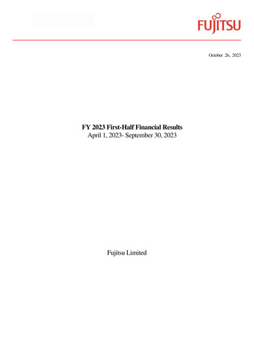 Thumbnail Fujitsu Financial Statement 2023-h1