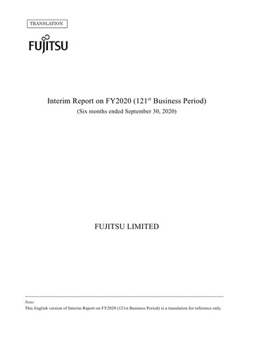 Thumbnail Fujitsu Half-year Report 2020-h1