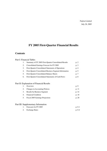 Thumbnail Fujitsu Quarterly Report 2005-q1