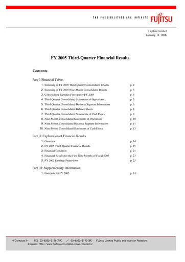 Thumbnail Fujitsu Quarterly Report 2005-q3
