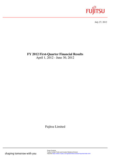 Thumbnail Fujitsu Quarterly Report 2012-q1