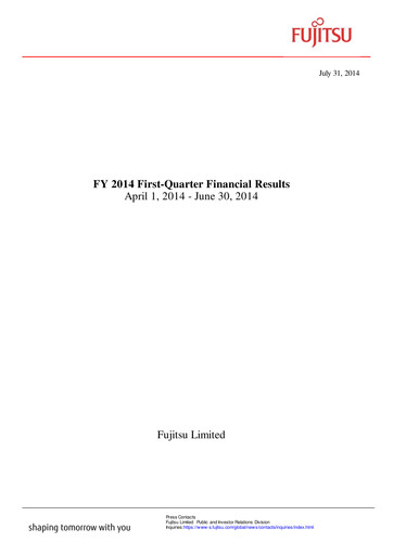 Thumbnail Fujitsu Quarterly Report 2014-q1