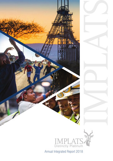 Thumbnail Impala Platinum Annual Report 2018