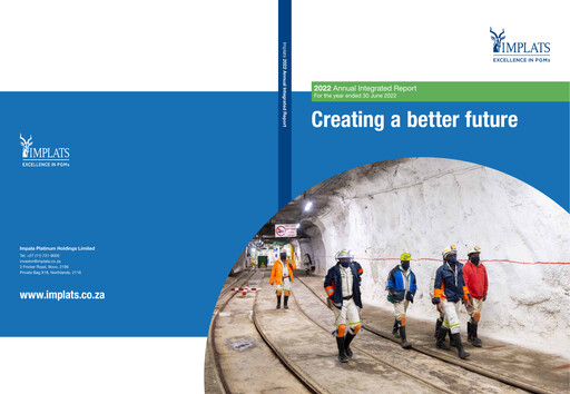 Thumbnail Impala Platinum Annual Report 2022