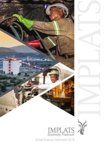 Thumbnail Impala Platinum Financial Statement 2018