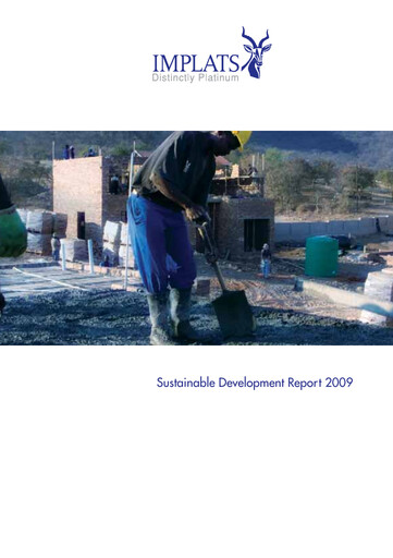 Thumbnail Impala Platinum Sustainability Report 2009