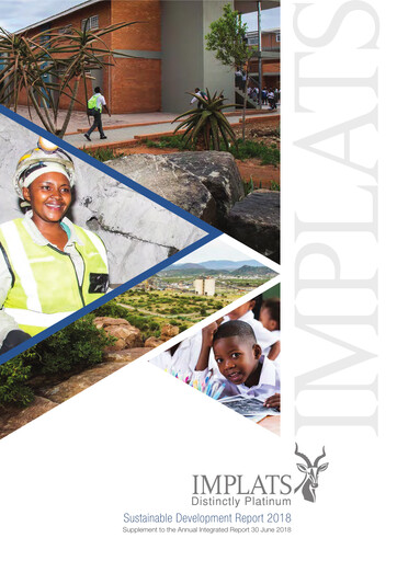 Thumbnail Impala Platinum Sustainability Report 2018