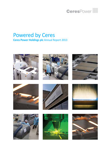 Thumbnail Ceres Power Annual Report 2013